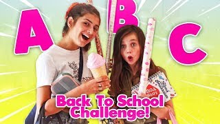 DE ALFABET BACK TO SCHOOL SHOPPING CHALLENGE met LILLYAN  ABC Challenge  Bibi [upl. by Grier797]