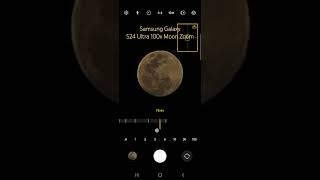 Samsung Galaxy S24 Ultra 100x Moon Zoom [upl. by Rhpotsirhc]