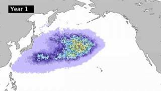 Japan Tsunami debris tracked across Pacific Ocean [upl. by Ecertap]