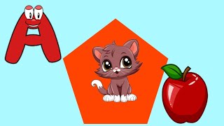 abcdefg song for kids ll ABCD ll A for Apple ll ABCD poem ll ABC with chichu kids [upl. by Eisac]