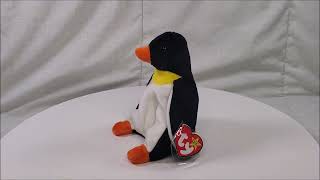 Rare 1995 Ty Beanie Babies Waddle Penguin NWT [upl. by Ahsinot772]