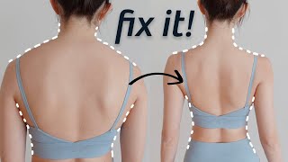 FIX amp SLIM YOUR BACK  BETTER POSTURE in 10 minutes  Emi [upl. by Mcquoid]