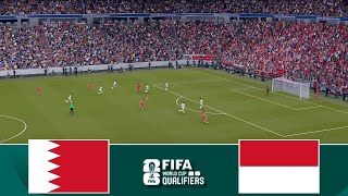 Indonesia vs Bahrain  Kualifikasi AFC Piala Dunia 2026  efootball Match [upl. by Nillor]