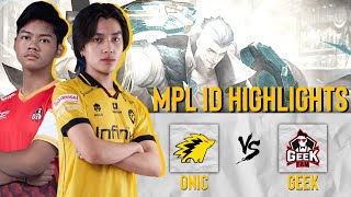 ONIC NO BAN  ONIC ESPORTS vs GEEK FAM MPL ID Season 13 [upl. by Yeliac844]