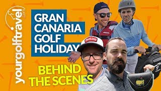 GRAN CANARIA GOLF HOLIDAY REVIEW 9 Course Meals Jet Skis Segways amp Golf with Mark Crossfield amp Co [upl. by Tenneb380]