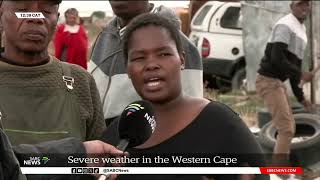 Western Cape Storms  Residents of informal settlements struggling to rebuild homes [upl. by Burnett]