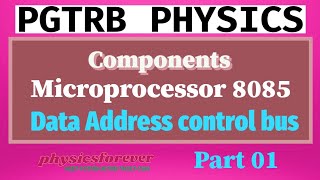 microprocessor 8085 I pgtrb physics I part 01 [upl. by Amin]