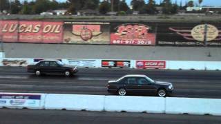 Mercedes Benz 300e Vs 500e Auto Club Dragway 71611 [upl. by Theressa]