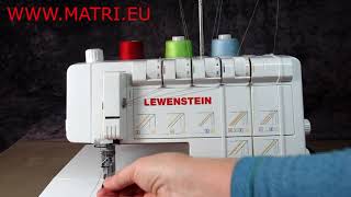 Coverlock lewenstein 900 how to thread the machine [upl. by Anima]