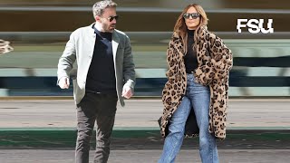 Jennifer Lopez glams up in leopardprint coat in LA after revealing heartbreaking about her kids [upl. by Einatirb]