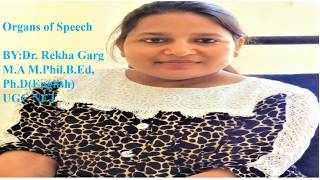 Organs of Speech By Dr Rekha Garg [upl. by Hnirt]