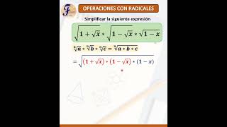 Operaciones con Radicales aplicación de propiedades de la radicación [upl. by Jose82]