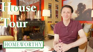 HOUSE TOUR  Inside a Luxurious Paris Apartment Full of Color [upl. by Aseretairam]