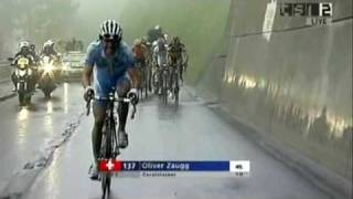 Cycling Tour de Suisse 2008 stage 2 final climb to Flumserberg [upl. by Tadio]