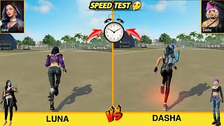 LUNA VS DASHA SPEED TEST FREE FIREGARENA FREE FIRE [upl. by Auhso]