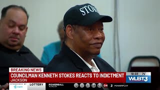 Councilman Kenneth Stokes reacts to Indictments against 3 city leaders [upl. by Lexerd]