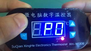 DIGITAL THERMOSTAT XHW1308 Setting MaxTemperature Auto Alarm Mode [upl. by Keiryt]