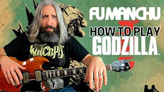 Fu Manchu Stoner Rock Guitar Lesson  Godzilla by Blue Oyster Cult [upl. by Teerprug13]