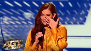 DEAF SINGER Mandy Harvey STUNS With Pitch Perfect Debut of Her New Song on AGT AllStars [upl. by Nettie362]