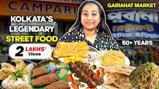 Kolkatas Legendary Street Food  Mughlai Paratha Fish Kabiraji Kebab amp more  Gariahat Market [upl. by Dorsey]