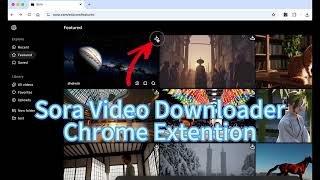 Sora Video Downloader Chrome Extention download the video from soracom website [upl. by Mccafferty]