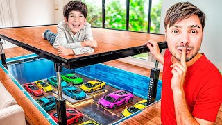 CONSTRUÍ una PISTA DE AUTOS SECRETA para BABY RICK [upl. by Amles]