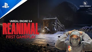 REANIMAL New Gameplay Demo  Co op Horror like LITTLE NIGHTMARES in Unreal Engine 5 Reaction [upl. by Ardnosal918]