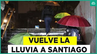 Esta noche comienza la lluvia El retorno de las precipitaciones en Santiago [upl. by Fagin131]