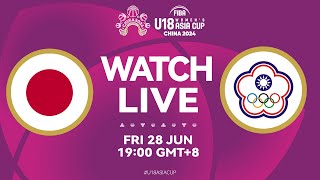 Japan v Chinese Taipei Full Basketball Game  FIBA U18 Womens Asia Cup 2024  Divison A [upl. by Enelcaj105]