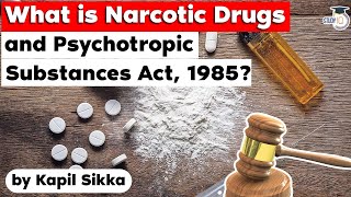 Narcotic Drugs and Psychotropic Substances Act 1985 explained  Rajasthan Civil Judge Exam RPSC J [upl. by Notyep559]