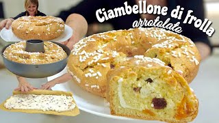 CIAMBELLONE DI FROLLA arrotolato RIPIENO al profumo di ARANCIA 🍊 [upl. by Rita]