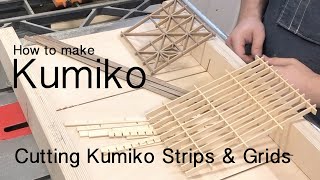 How to Make Kumiko  Cutting Kumiko Strips and Grids [upl. by Herb]