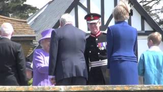 The Queen and Prince Philip visit St Michaels Mount Marazion Cornwall May 2013 [upl. by Athalla]