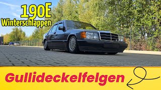 Gullideckelfelgen Mercedes Benz 190E W201 15 Zoll Fuchs [upl. by Eerak]