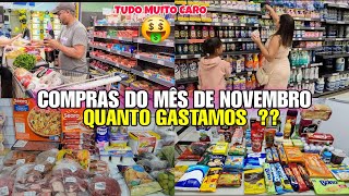 COMPRAS do MÊS NOVEMBRO 2024 🛒 Para 4 PESSOAS Vlog no MERCADO QUANTO GASTAMOS [upl. by Hector]