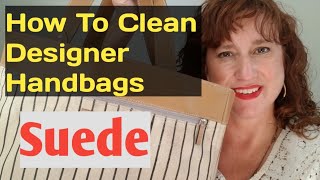 How To CLEAN DESIGNER Handbags SUEDE Leather Interior to resell on Ebay Poshmark Kate Spade [upl. by Adelina301]