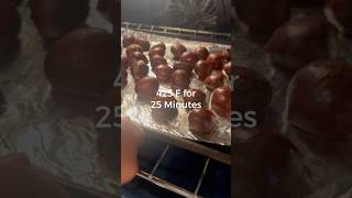 Roasting Chestnuts roasting chestnut holidayseason cooking asmr holidayfood recipe shorts [upl. by Willmert]