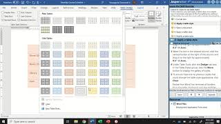 JasperActive Word 2019 Lesson 6 Using Table Styles [upl. by Alyat192]