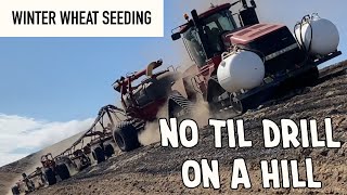 No Til Drill seeding on hillside  HORSCHCASE [upl. by Gurolinick]