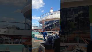 Eyewitness Storm damaged cruise ship during it’s inaugural sailing in 2016 [upl. by Heins834]