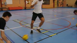 45 situations de travail sur échelle de rythme ladder drills Football [upl. by Eadwine]