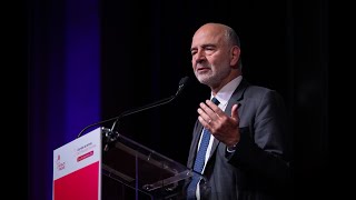 Pierre Moscovici s’adresse aux mutualistes [upl. by Ahsekan]