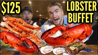 125 UNLIMITED LOBSTER BUFFET WITH KING CRAB  ENDLESS SEAFOOD STEAK PRIME RIB  USAs BEST BUFFET [upl. by Earised]