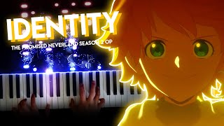 Identity  The Promised Neverland Season 2 OP  Kiiro Akiyama piano [upl. by Cathlene212]