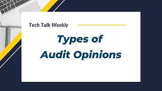 4 Types of Audit Opinions  Introduction to IT Audit Training [upl. by Modnar]