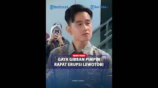 GAYA GIBRAN Pimpin Rapat Penanggulangan Erupsi Gunung Lewotobi Menteri Ara Diberi Tugas [upl. by Hickey]