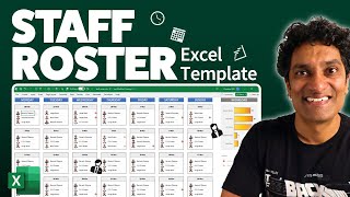 How to create a Work Schedule Roster using Excel [upl. by Gracie859]