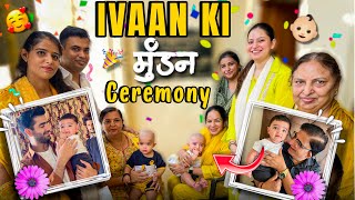 Ivaan ki Mundan ceremony  Double Mundan in family Aman and ITI vlogs [upl. by Brindle]