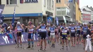 Sammendrag av 15 km fellesstart i Kristiansund under Toppidrettsveka 2014 [upl. by Eirdua]