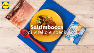 Saltimbocca di vitello e speck Dal Salumiere  Chef in Camicia  Lidl Italia [upl. by Yeldnarb]